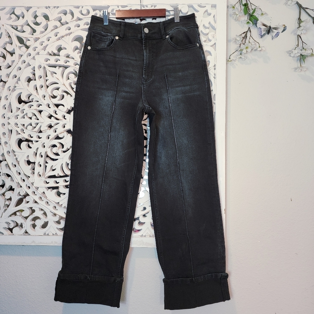 DEAR JOHN DENIM  HOLLY SUPER HIGH RISE WIDE HEMMED JEANS | JET SET WASH SZ 30 - Picture 15 of 16